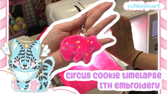 Making Circus Cookie Bears | Timelapse | ITH Embroidery | Crunchy ASMR