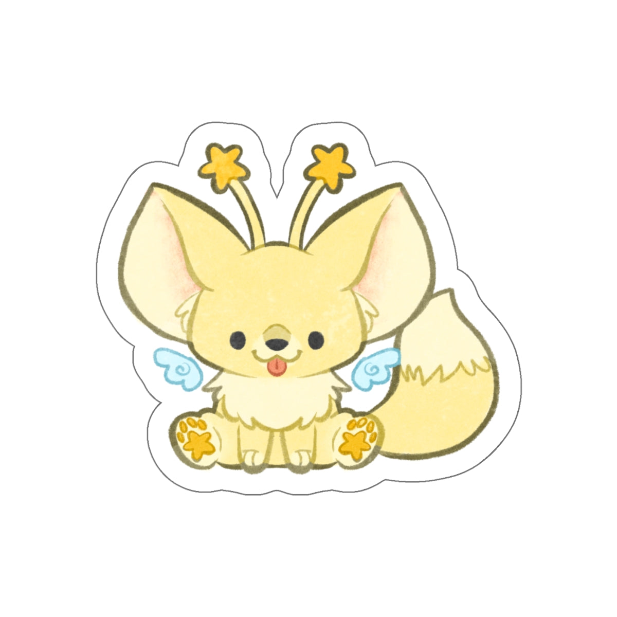 Star Faellie Fantasy Flying Fox Die-Cut Vinyl Sticker 4in