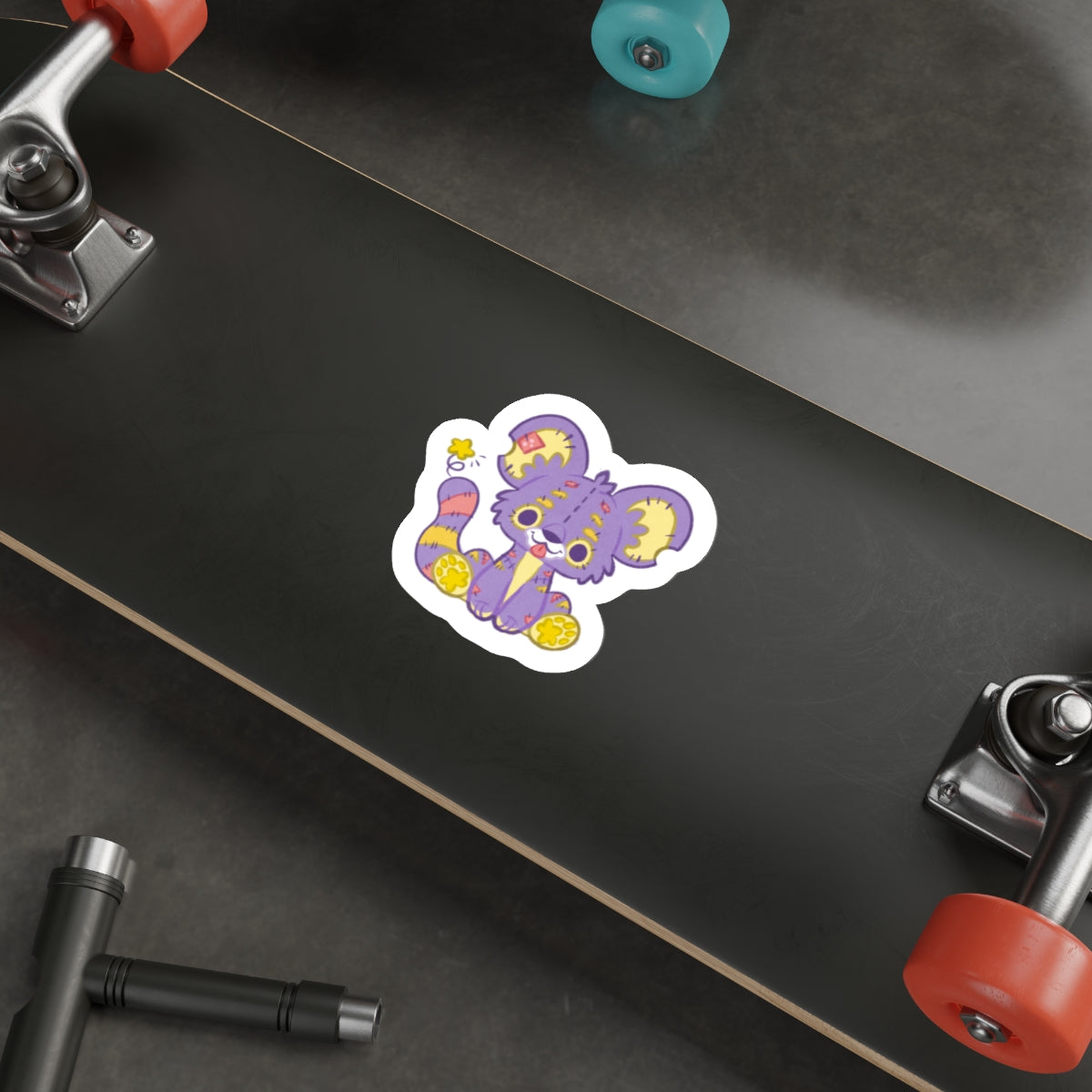 Plushie Kougra Fantasy Tiger Die-Cut Vinyl Sticker 4in