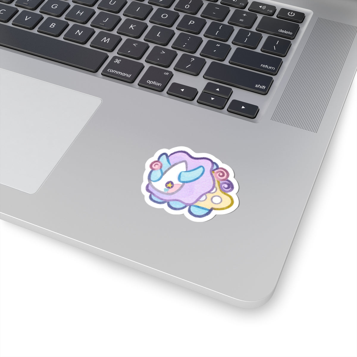 Funceratops Clown Triceratops Circus Kawaii Cutie Die-Cut Vinyl Sticker 4in