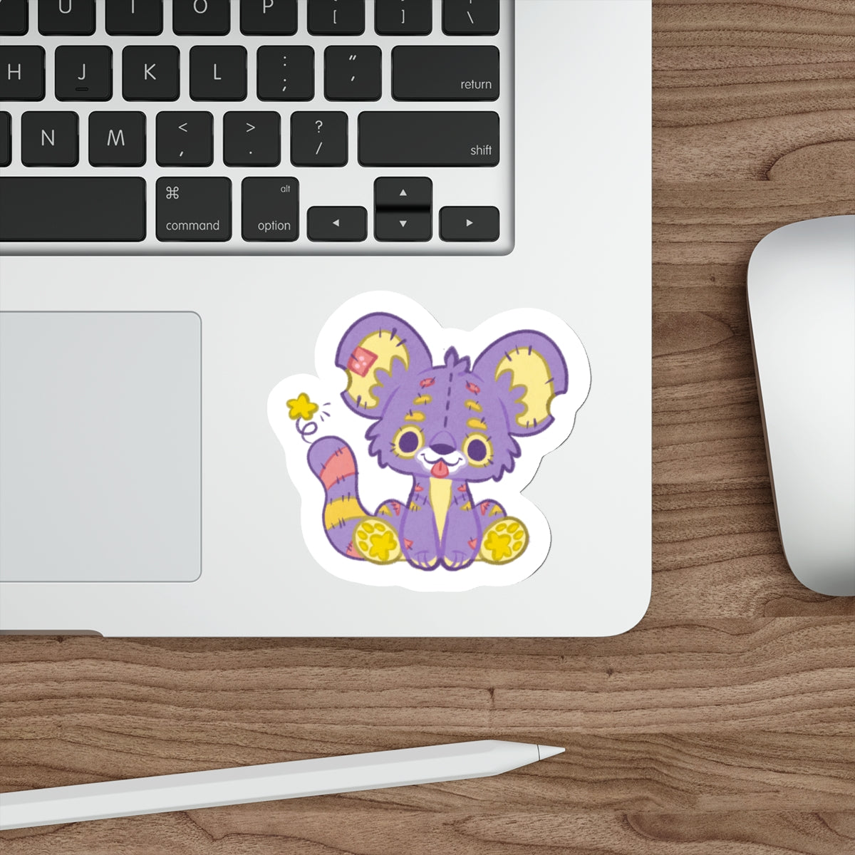 Plushie Kougra Fantasy Tiger Die-Cut Vinyl Sticker 4in