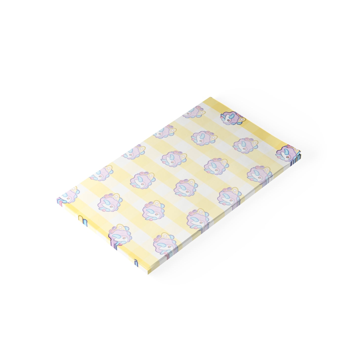 Funceratops Note Pads | Pastel Circus Theme, Kawaii Stationery, Clowncore Office Supplies, Funceratops Sticky Notes