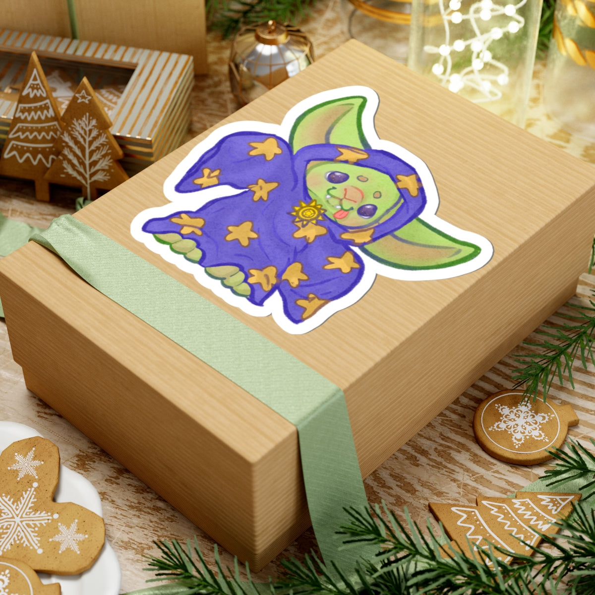 Wizard Kinder Goblin Kawaii Fantasy DnD Cutie Die-Cut Vinyl Sticker 4in