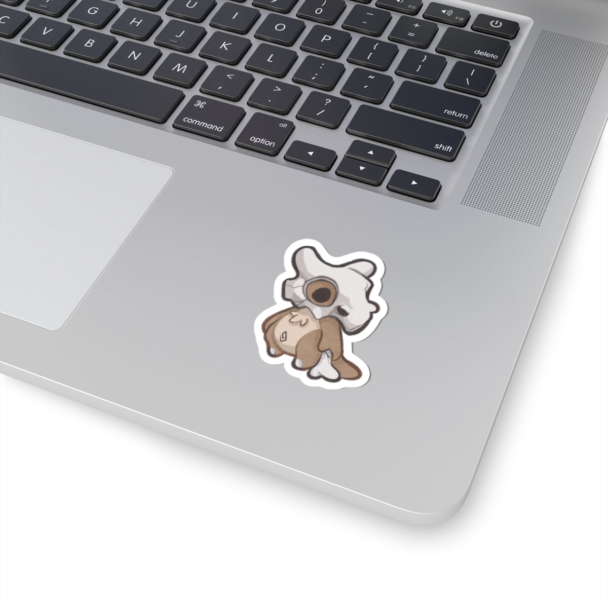 Cubone Kawaii Cutie Fanart Die-Cut Vinyl Sticker 4in