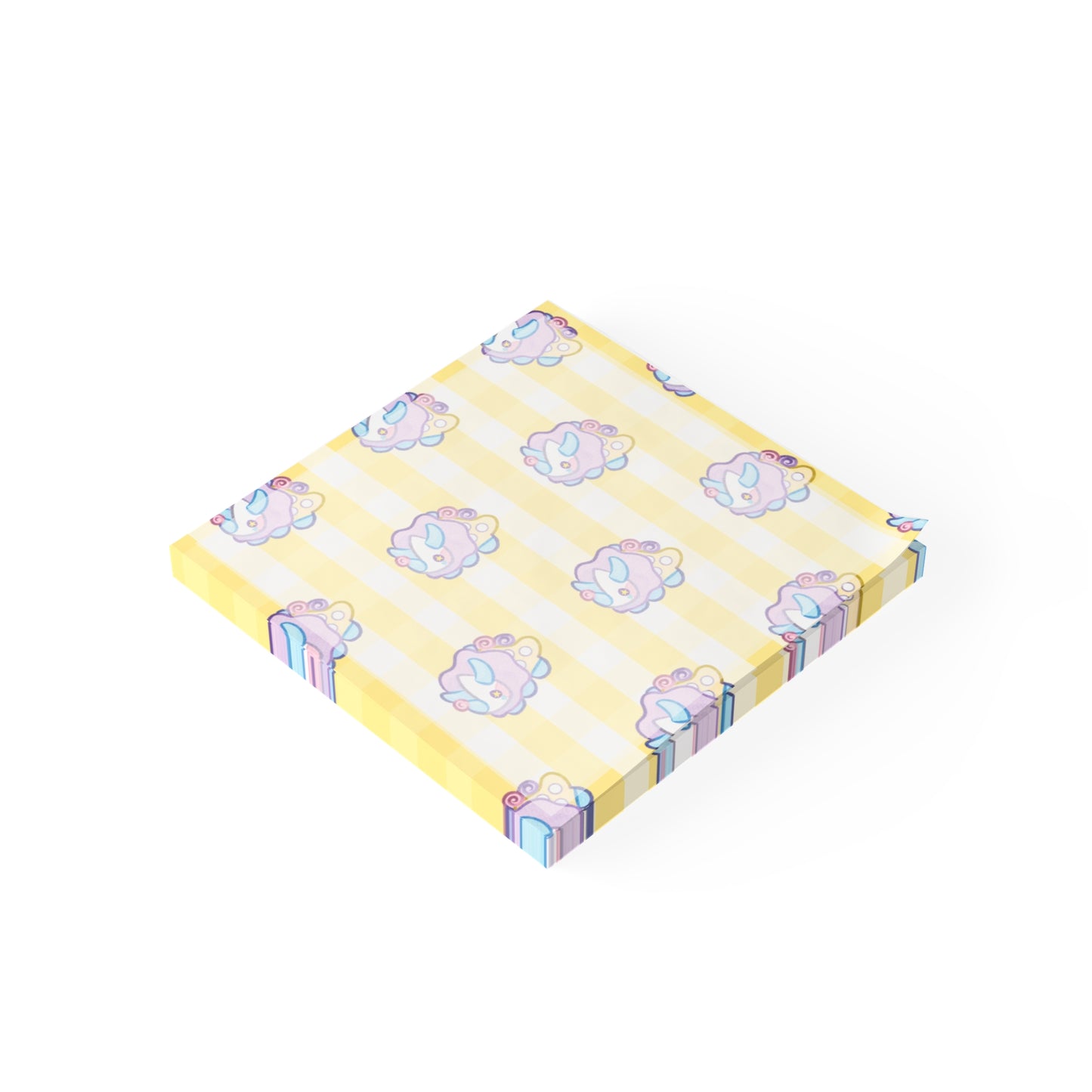 Funceratops Note Pads | Pastel Circus Theme, Kawaii Stationery, Clowncore Office Supplies, Funceratops Sticky Notes