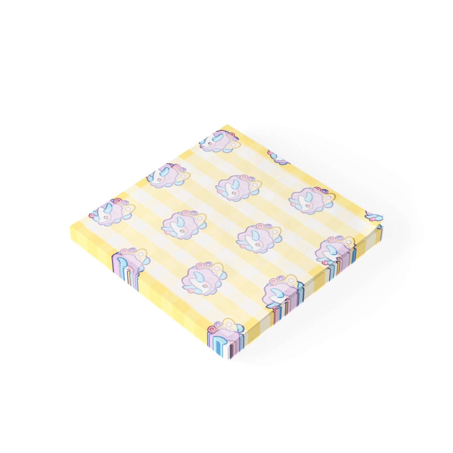 Funceratops Note Pads | Pastel Circus Theme, Kawaii Stationery, Clowncore Office Supplies, Funceratops Sticky Notes