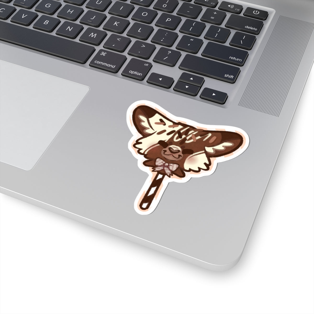 Cake Pup Chocolate Dessert Kawaii Cutie Die-Cut Vinyl Sticker 4in