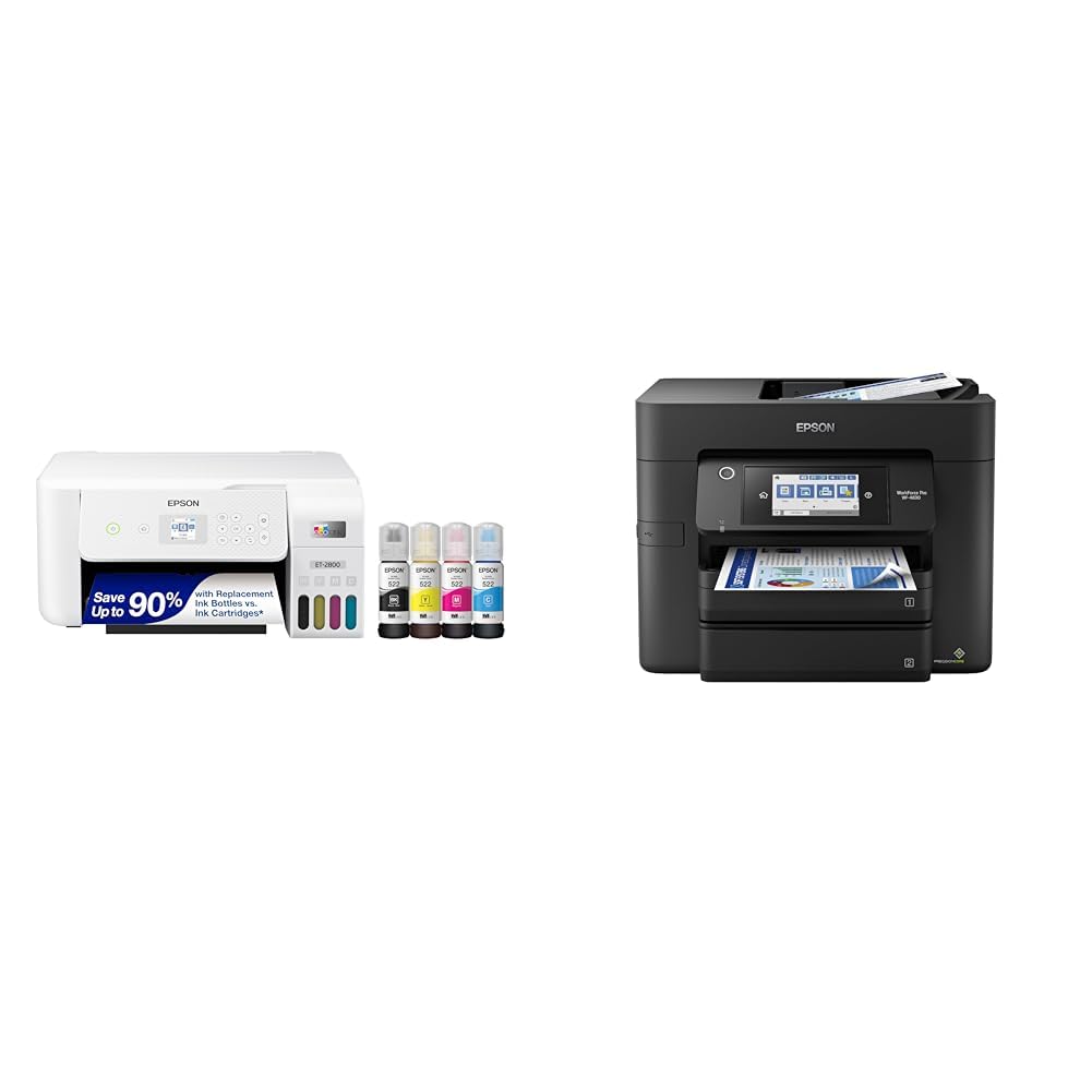 Epson EcoTank ET-2803 Wireless Color All-in-One Cartridge-Free Supertank Printer w/ Scan, Copy, AirPrint