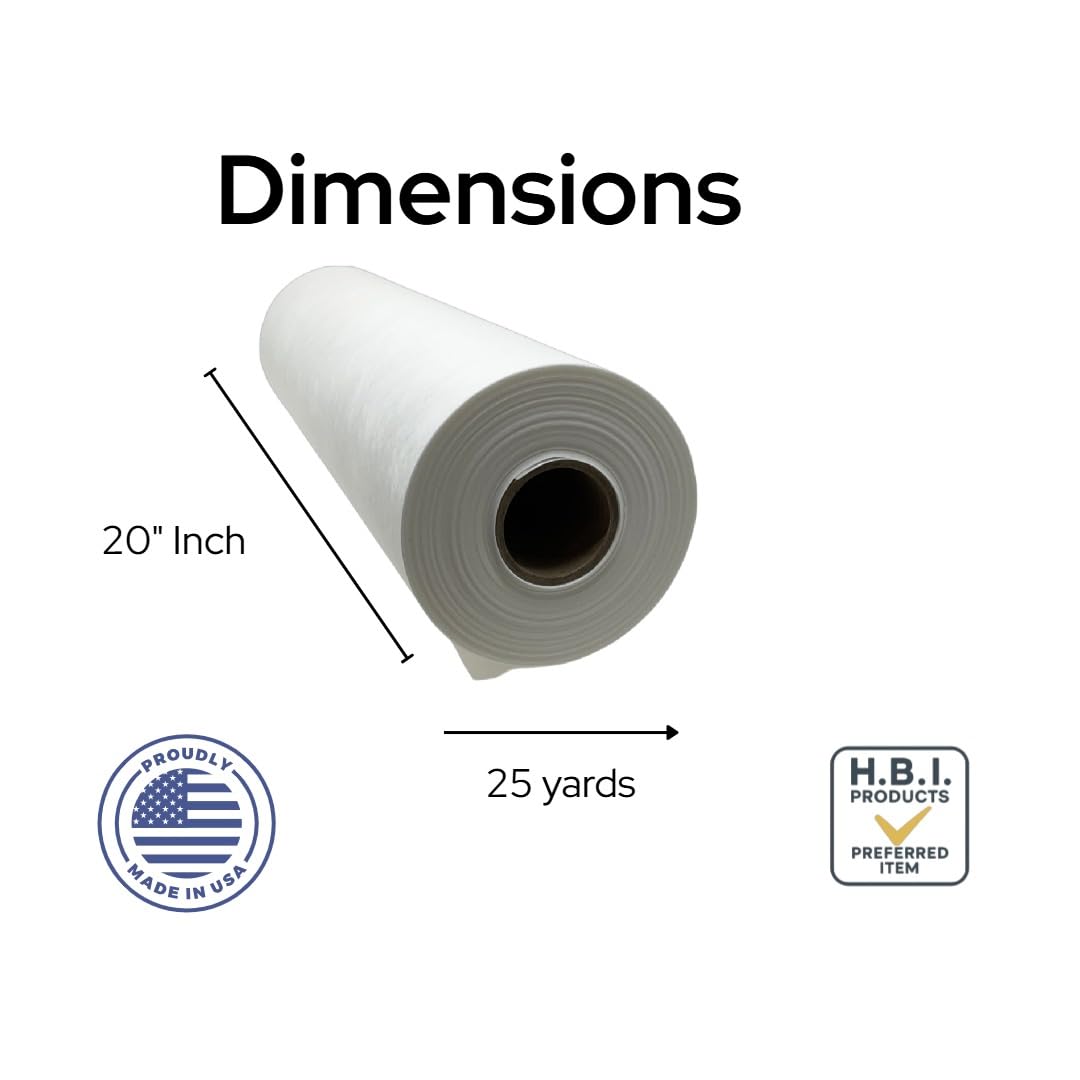 Tear Away Embroidery Stabilizer 1.8 oz Medium Weight 10" x 100 Yd Roll by H.B.I. Products