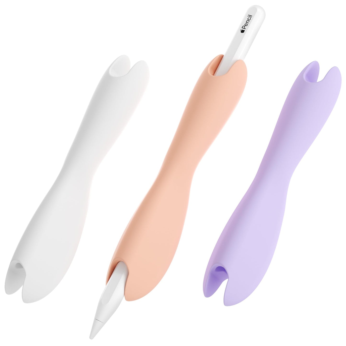 Arthritis Silicone Grip Sleeve Compatible with Apple Pencil Pro 1st/2nd Gen | 3 Pack
