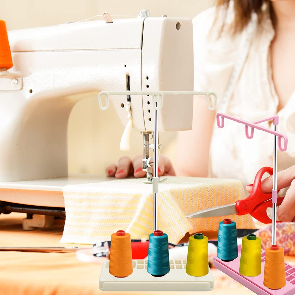 Thread Holders, Embroidery & Sewing Machine 3-Spool Thread Rack, 2-Pack