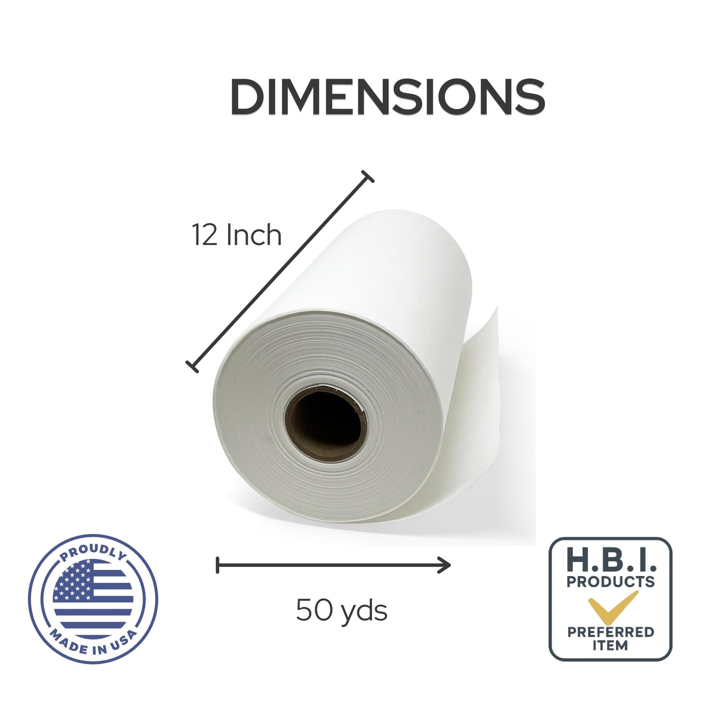 Tear Away Embroidery Stabilizer 1.8 oz Medium Weight 10" x 100 Yd Roll by H.B.I. Products