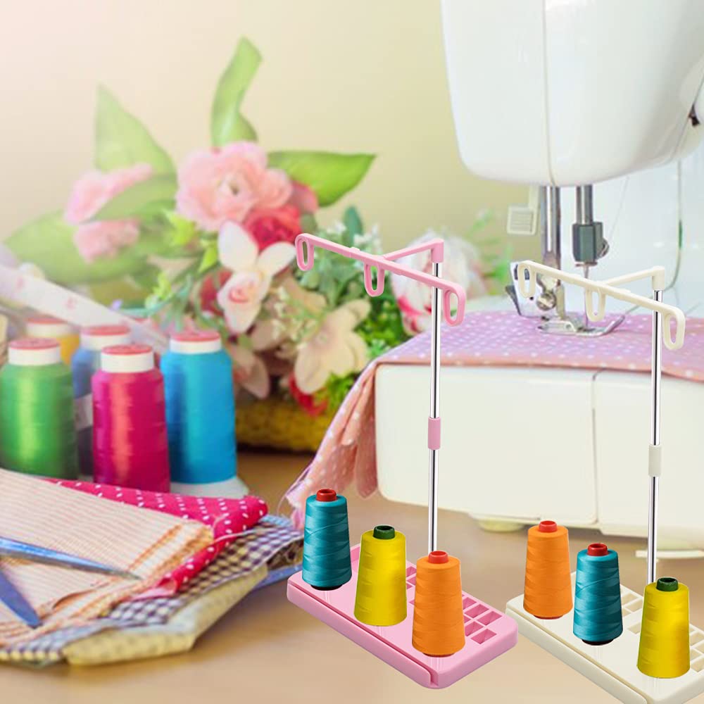 Thread Holders, Embroidery & Sewing Machine 3-Spool Thread Rack, 2-Pack