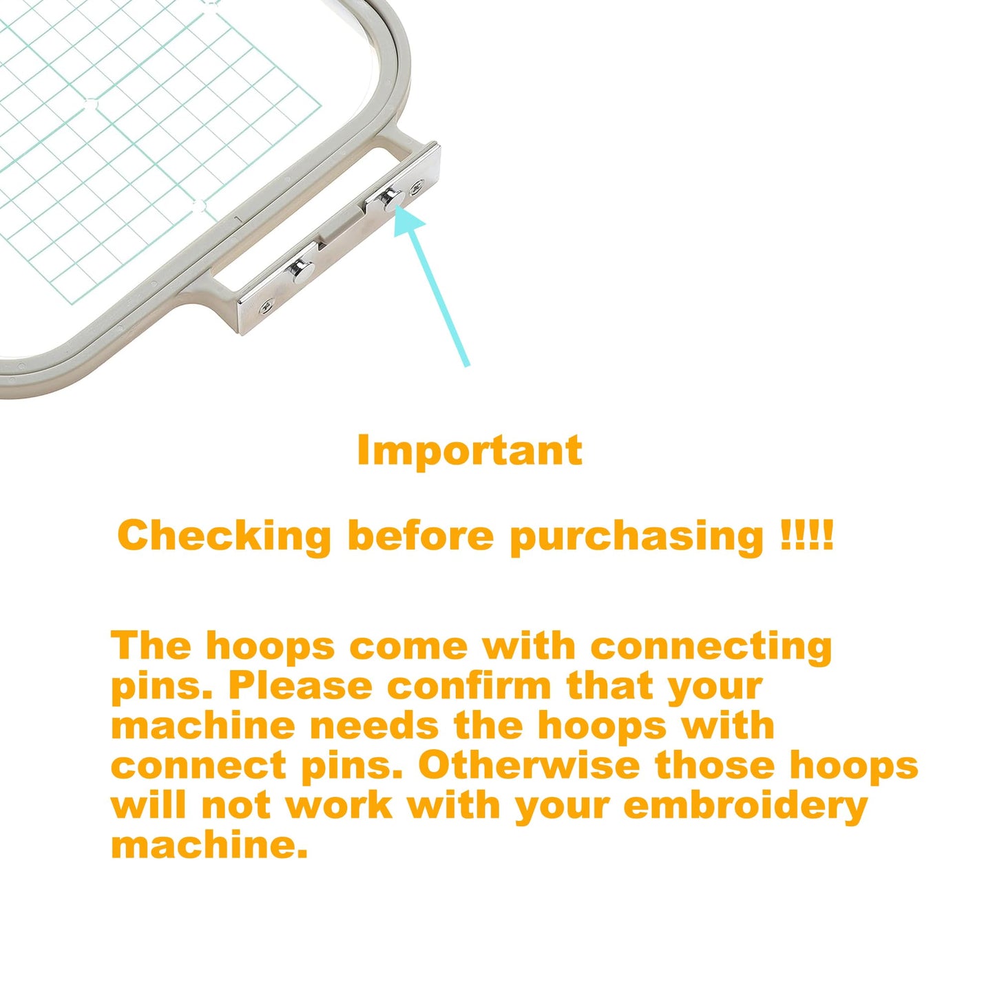 Embroidery Machine Hoop SA432 with 4"x4" Embroidery Area Compatible with Brother SE700 PE545 SE600 LB5500 PE535 550D SE630 LB5000 SE625 SE425 400 PE540D PE525 PE500