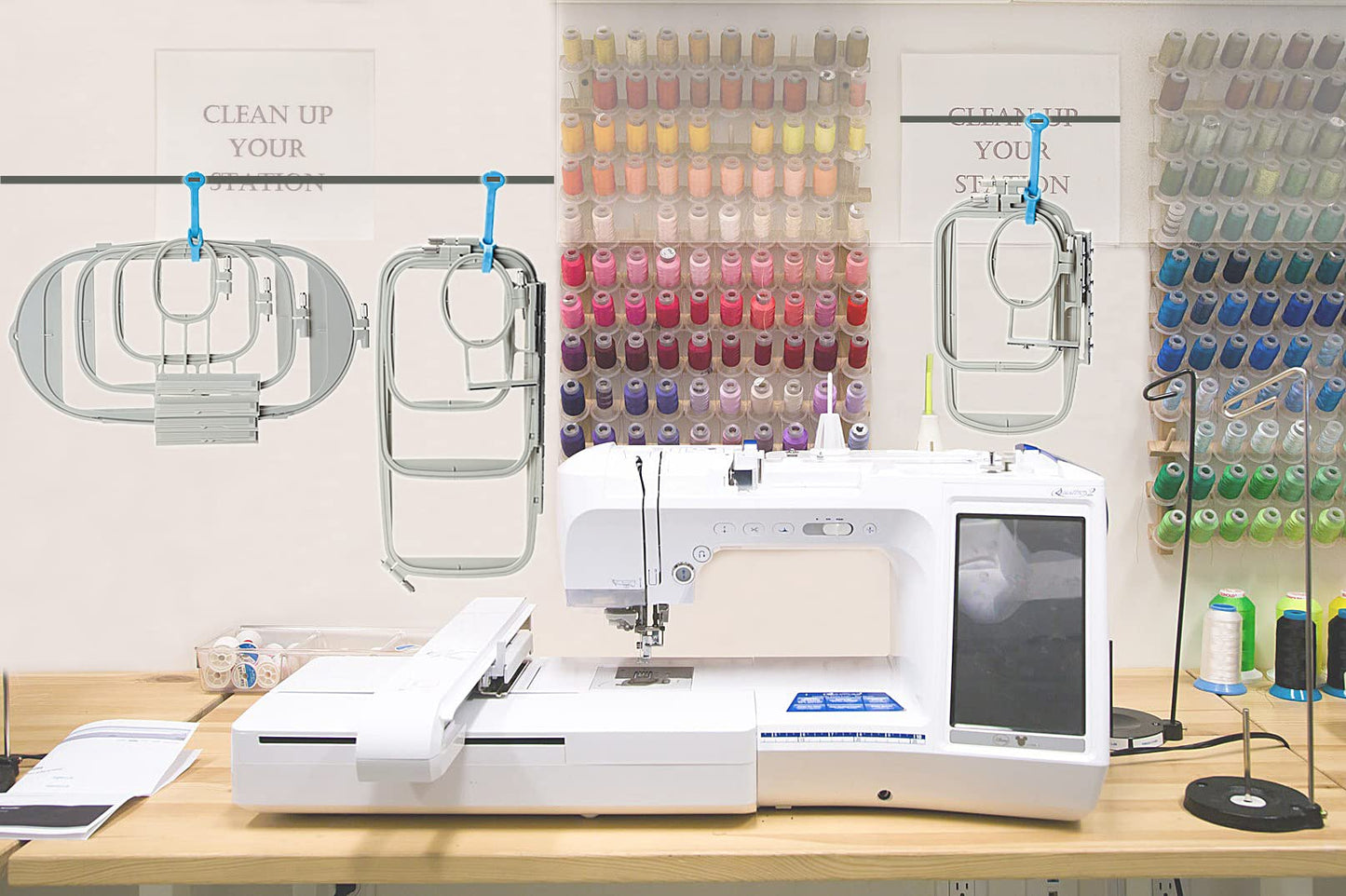 Embroidery Machine Hoop SA444 with 5"x7" Embroidery Area Compatible with Brother PE900 SE2000 PE800 SE1900 SE1950 PE780D 770 700 750D SE1800 Innovis1250D