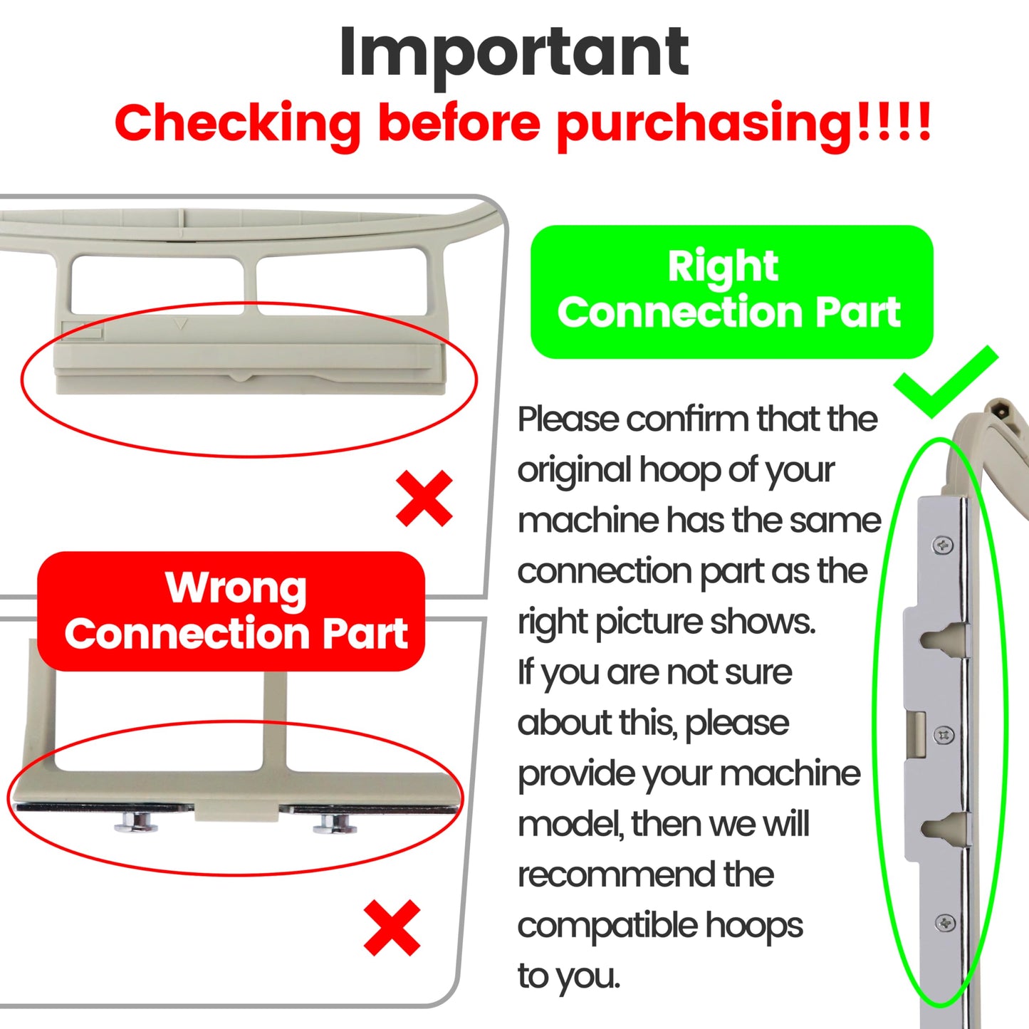Embroidery Machine Hoop SA444 with 5"x7" Embroidery Area Compatible with Brother PE900 SE2000 PE800 SE1900 SE1950 PE780D 770 700 750D SE1800 Innovis1250D