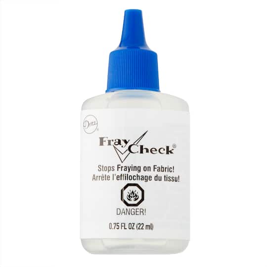 Dritz Fray Check Liquid Seam Sealant 2-Pack – Permanent Clear Fabric Edge Protector to Prevent Fraying and Secure Thread Ends – 0.75 oz Bottles
