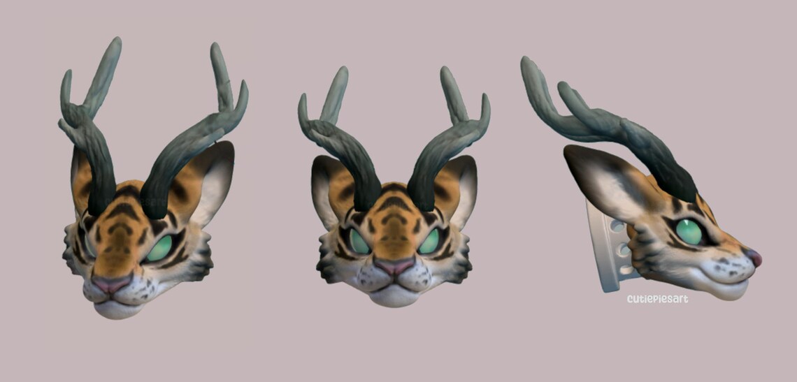 Tiger Dragon Art Doll Resin STL Files 3D Print Figurine