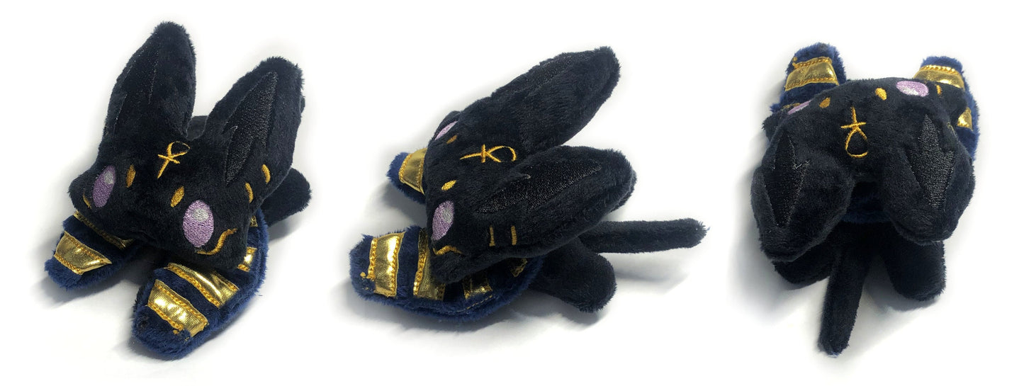 Anubis ITH Embroidery Plush Pattern Kawaii Halloween Embroidery Machine Pattern Cute Egyptian Jackal God 4x4