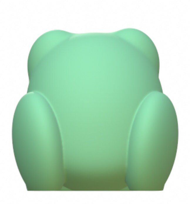Froggy Kawaii Resin STL Files 3D Print Figurine Decoration Cute Amphibian Froggy