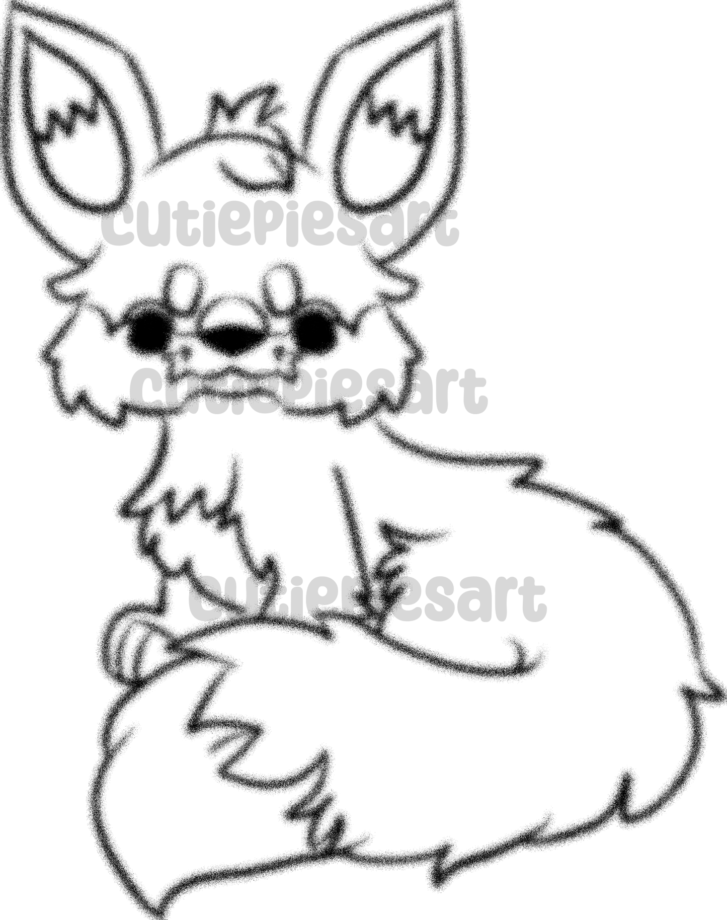 Wolf Art Base P2U - Nostalgic Y2K Virtual Pet Digital Stamp Furry Art