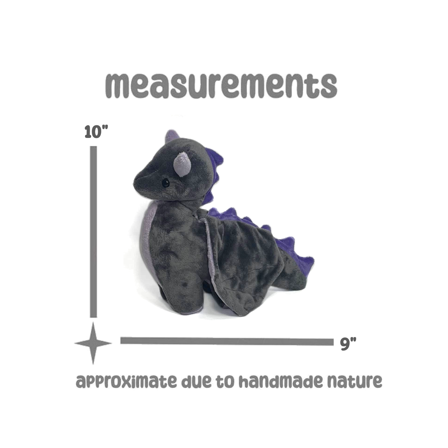 Dinosaur Dragon Plush Sewing Pattern Hand or Machine Sew Cute Fantasy Magic Medieval Digital Download