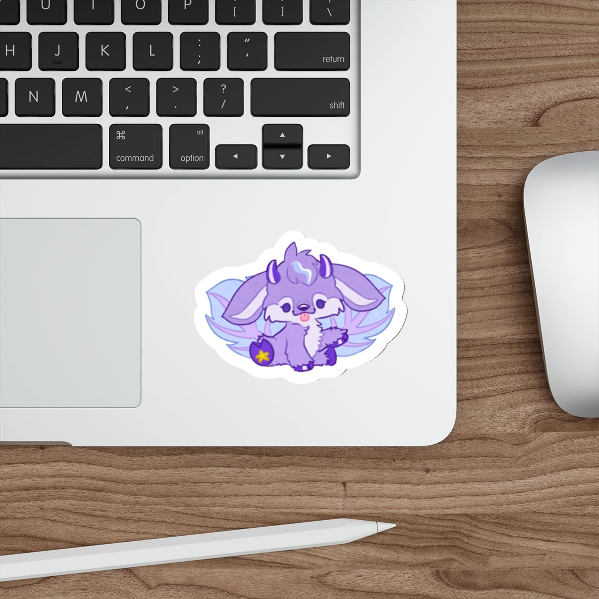 Purple Faerie Fantasy Pixie Die-Cut Vinyl Sticker 4in