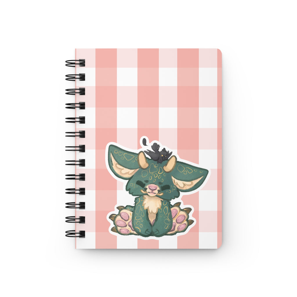 Woodland Goblin Fantasy Spiral Bound Journal | Cute Magical Monster Notebook Toe Beans Paw Pad