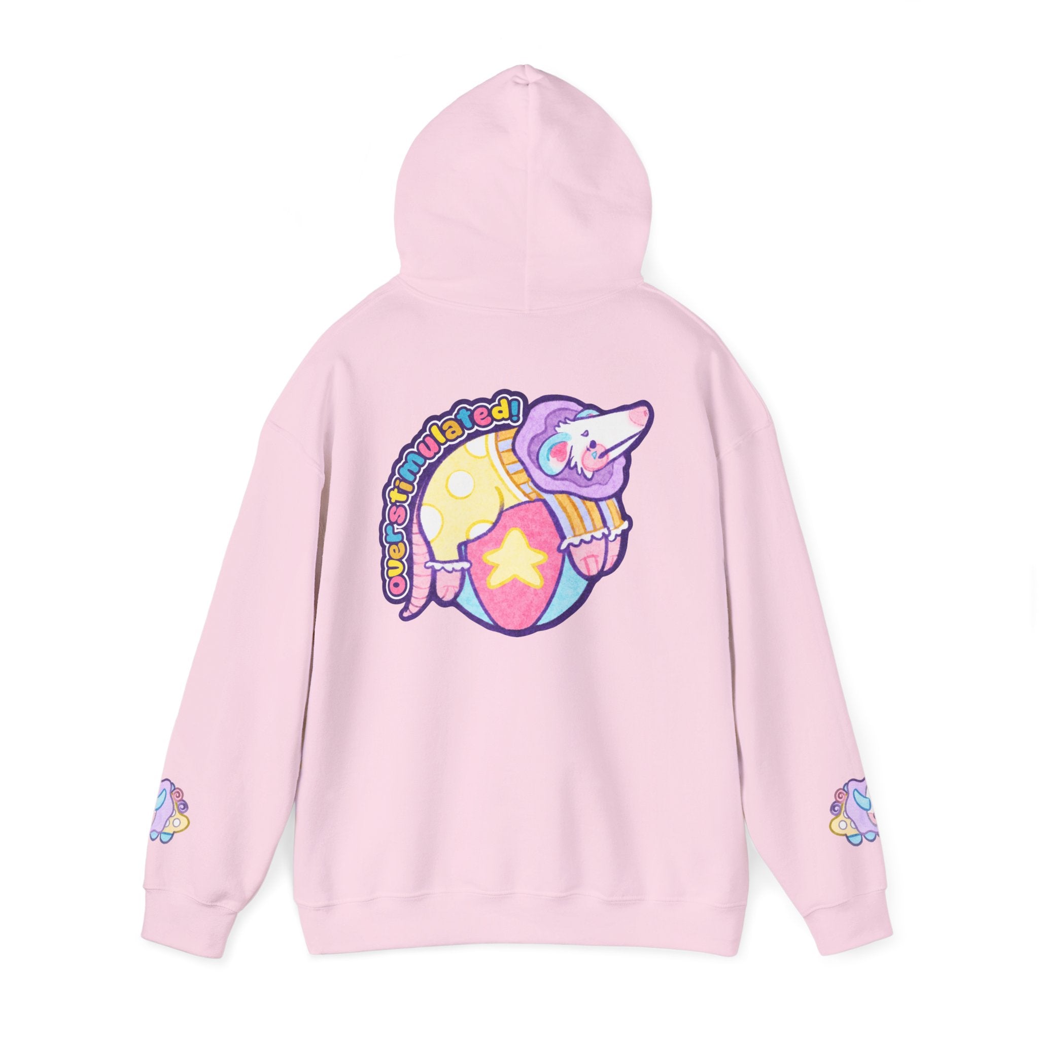 OVERSTIMULATED OPOSSUM Kawaii Clown Cutie Clowncore Hoodie Pullover Unisex