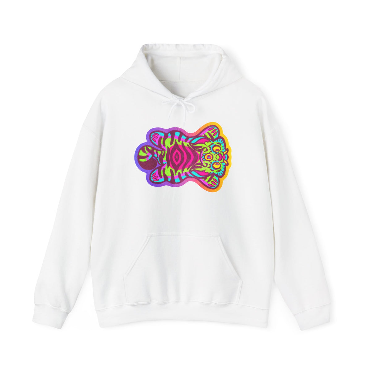 Tibetan Tiger Third Eye Psychedelic Hoodie Pullover Unisex