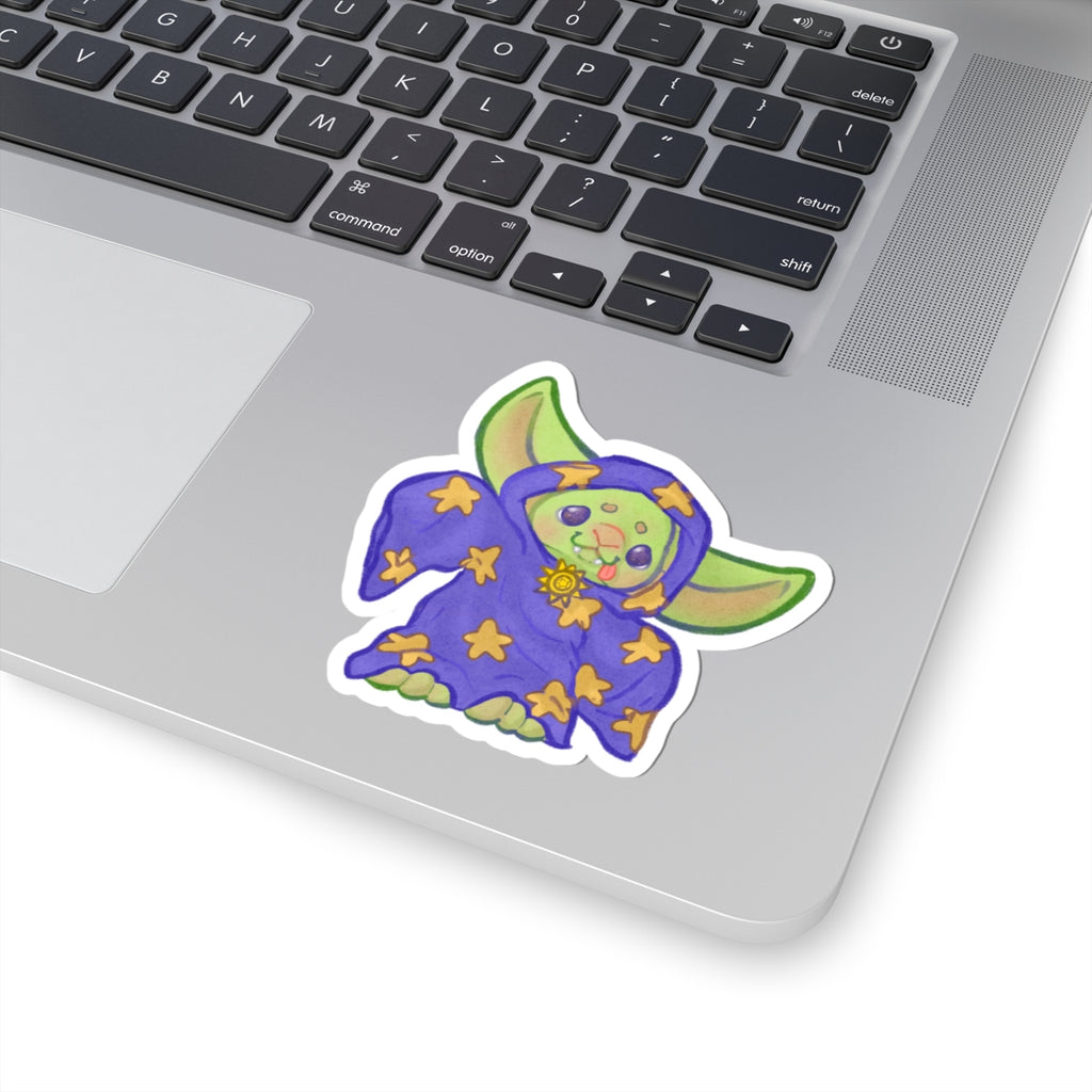 Wizard Kinder Goblin Kawaii Fantasy DnD Cutie Die-Cut Vinyl Sticker 4in