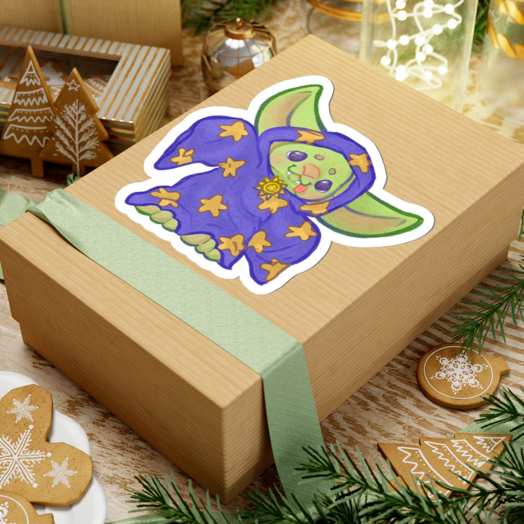 Wizard Kinder Goblin Kawaii Fantasy DnD Cutie Die-Cut Vinyl Sticker 4in