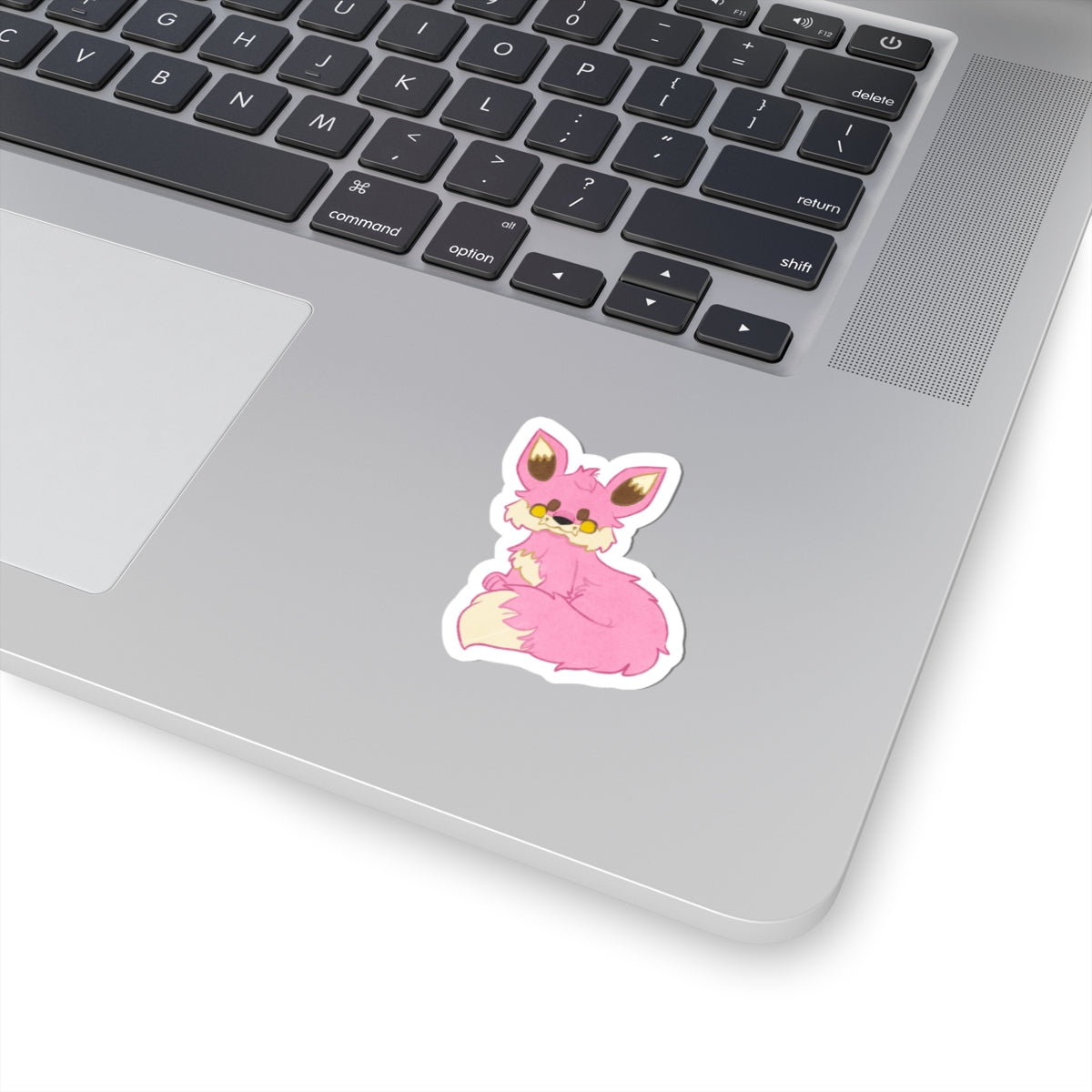 Pink Lupe Fantasy Wolf Die-Cut Vinyl Sticker 4in