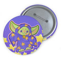 Kinder Goblin Kawaii Fantasy Wizard DnD Magic | Cute Pastel Animal Badge, Pin, Pinback