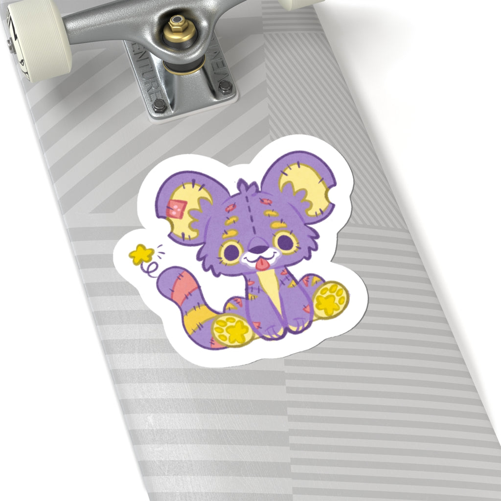 Plushie Kougra Fantasy Tiger Die-Cut Vinyl Sticker 4in