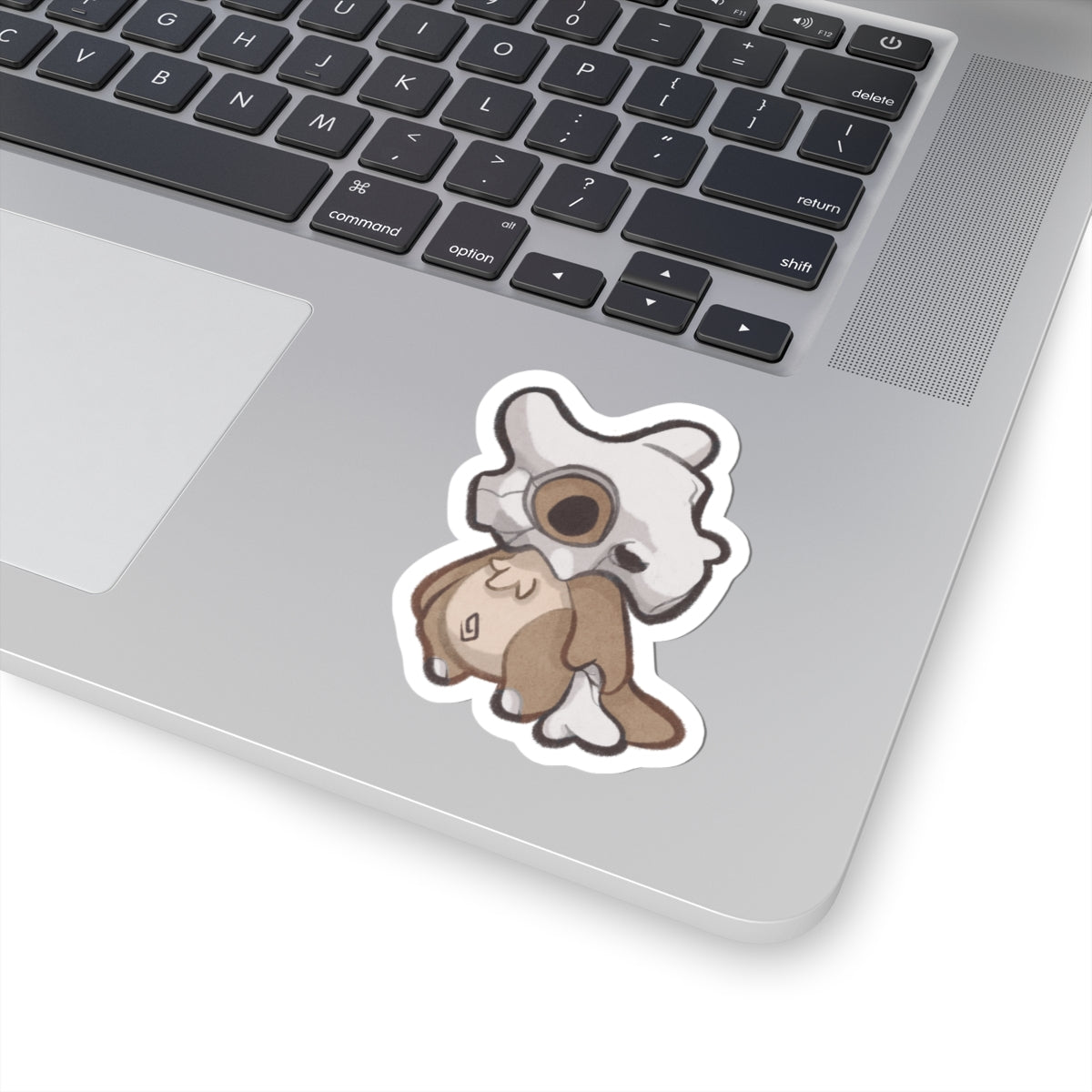Cubone Kawaii Cutie Fanart Die-Cut Vinyl Sticker 4in