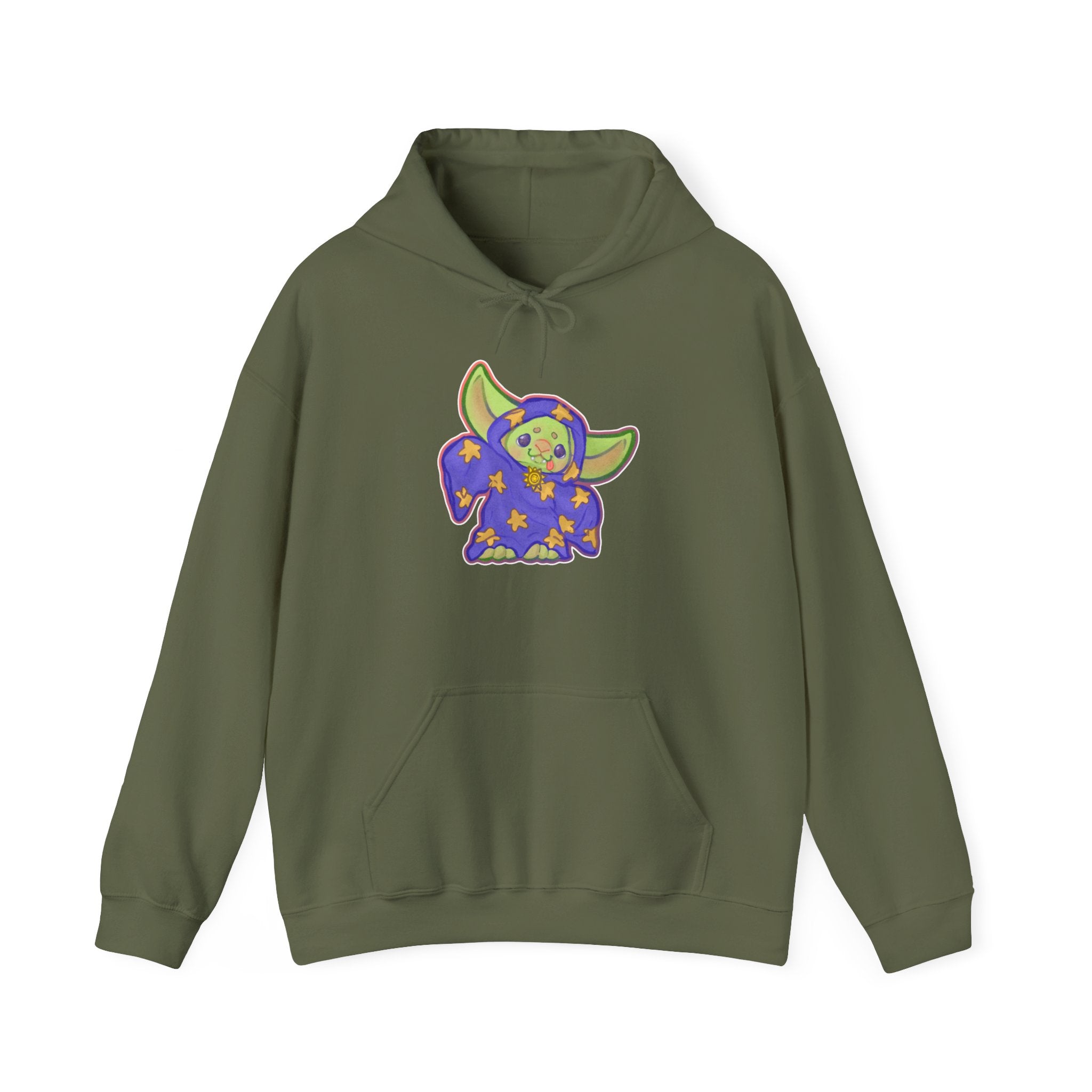 Kinder Goblin Baby Wizard Kawaii Magic DnD Fantasy Hoodie Pullover Unisex