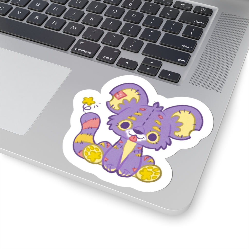 Plushie Kougra Fantasy Tiger Die-Cut Vinyl Sticker 4in