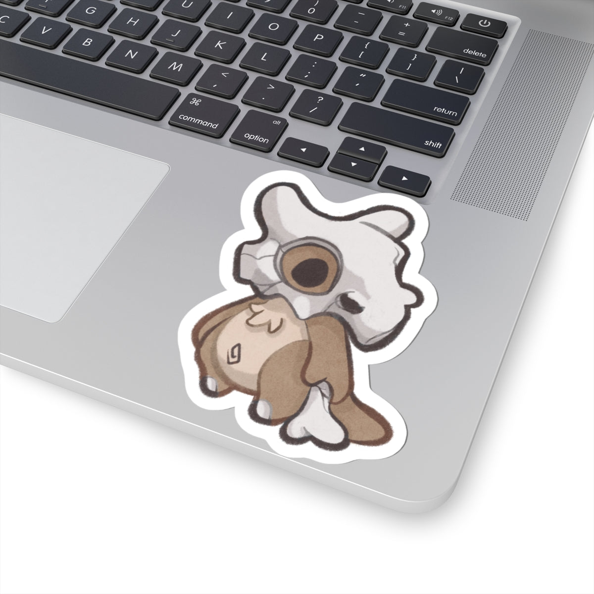 Cubone Kawaii Cutie Fanart Die-Cut Vinyl Sticker 4in