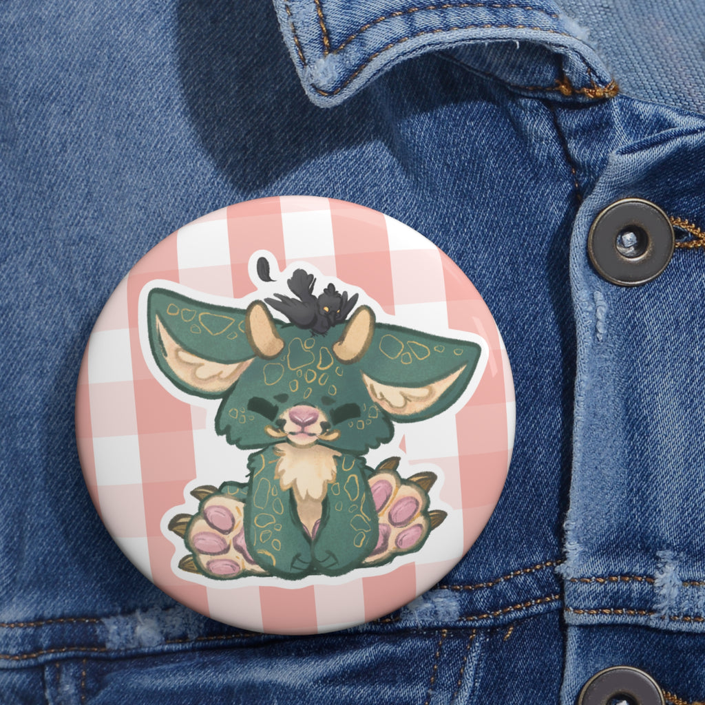 Woodland Creature Goblin Kawaii Fantasy Magic | Cute Pastel Animal Badge, Pin, Pinback