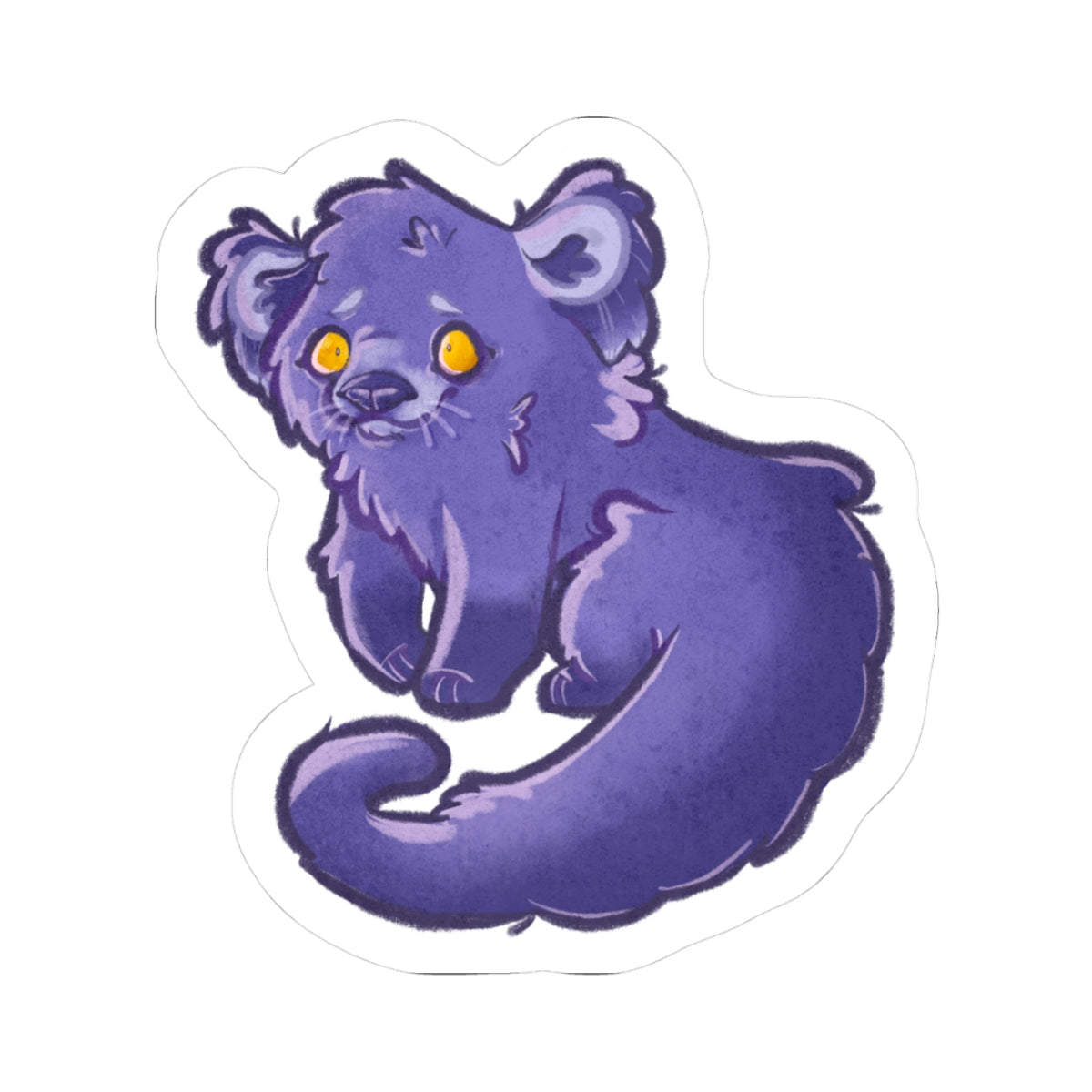 Binturong Bearcat Kawaii Cutie Furry Die-Cut Vinyl Sticker 4in