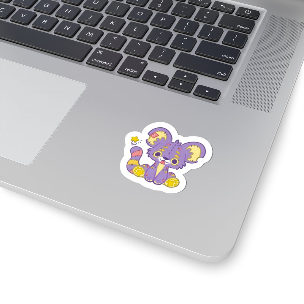 Plushie Kougra Fantasy Tiger Die-Cut Vinyl Sticker 4in
