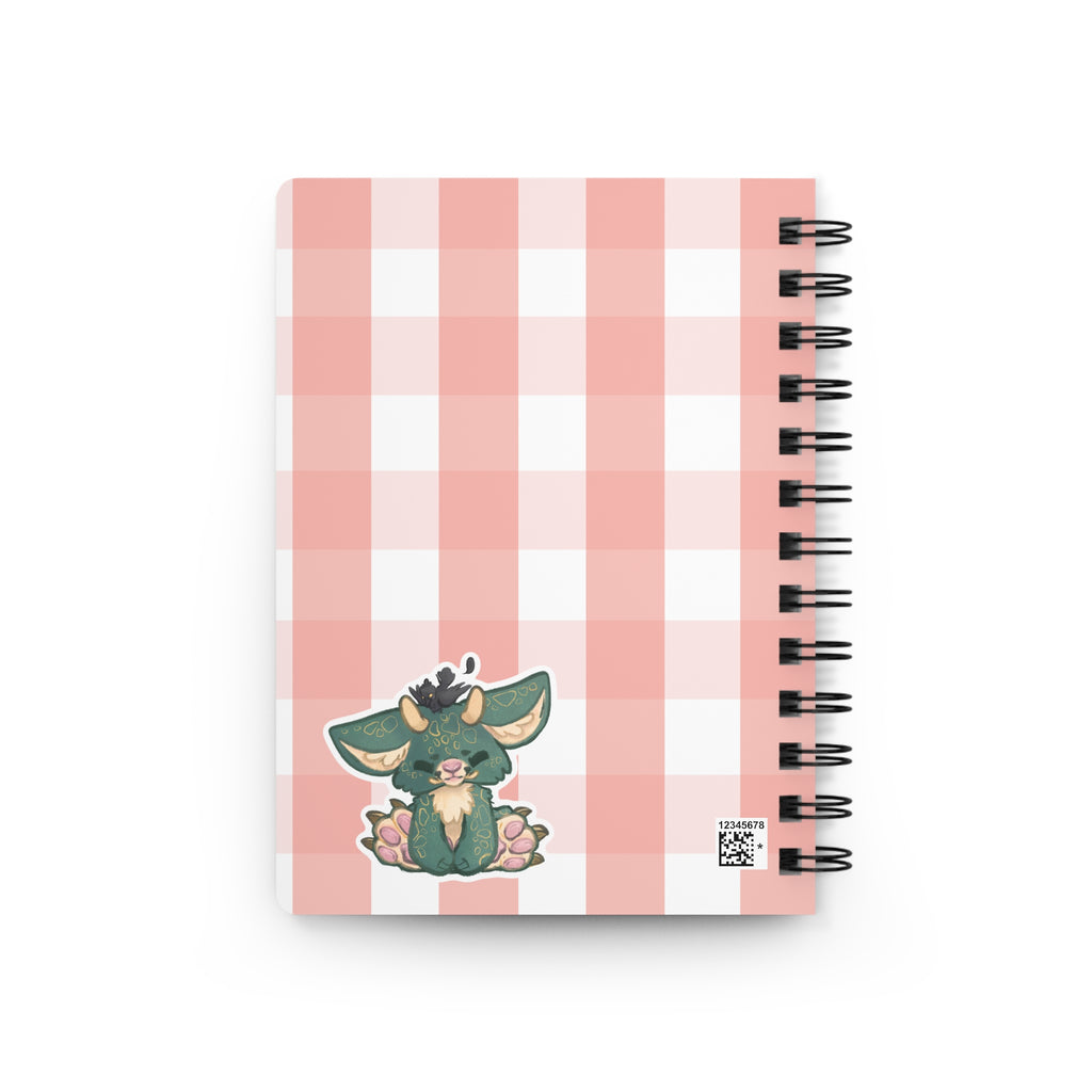 Woodland Goblin Fantasy Spiral Bound Journal | Cute Magical Monster Notebook Toe Beans Paw Pad