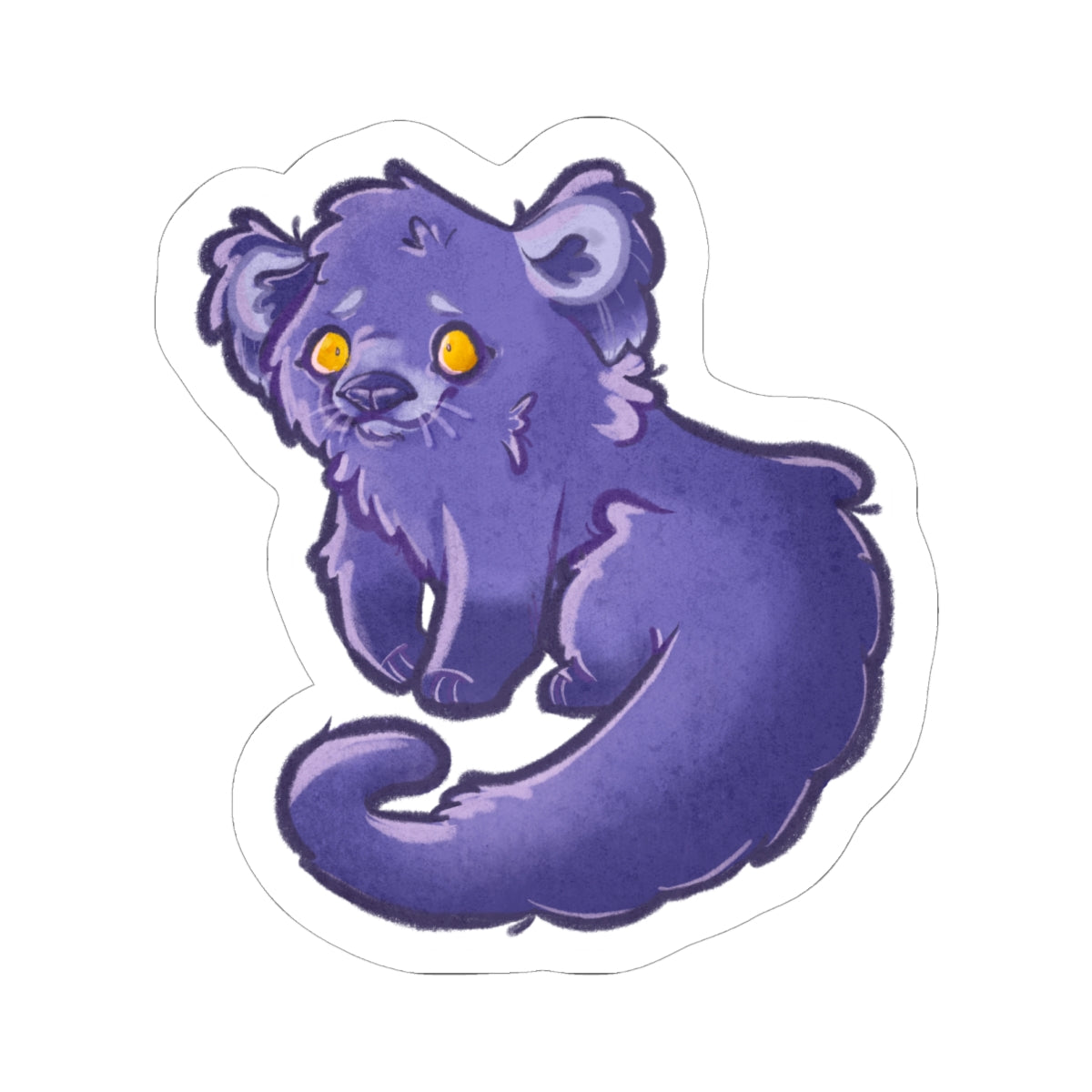 Binturong Bearcat Kawaii Cutie Furry Die-Cut Vinyl Sticker 4in
