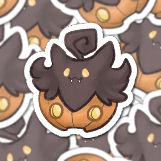 Pumpkaboo Halloween Kawaii Cutie Fanart Die-Cut Vinyl Sticker 4in