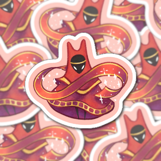 Journey Traveler Kawaii Cutie Game Fanart Die-Cut Vinyl Sticker 4in