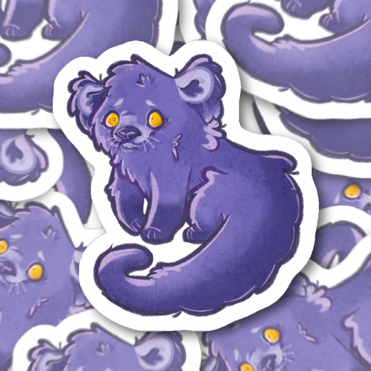Binturong Bearcat Kawaii Cutie Furry Die-Cut Vinyl Sticker 4in