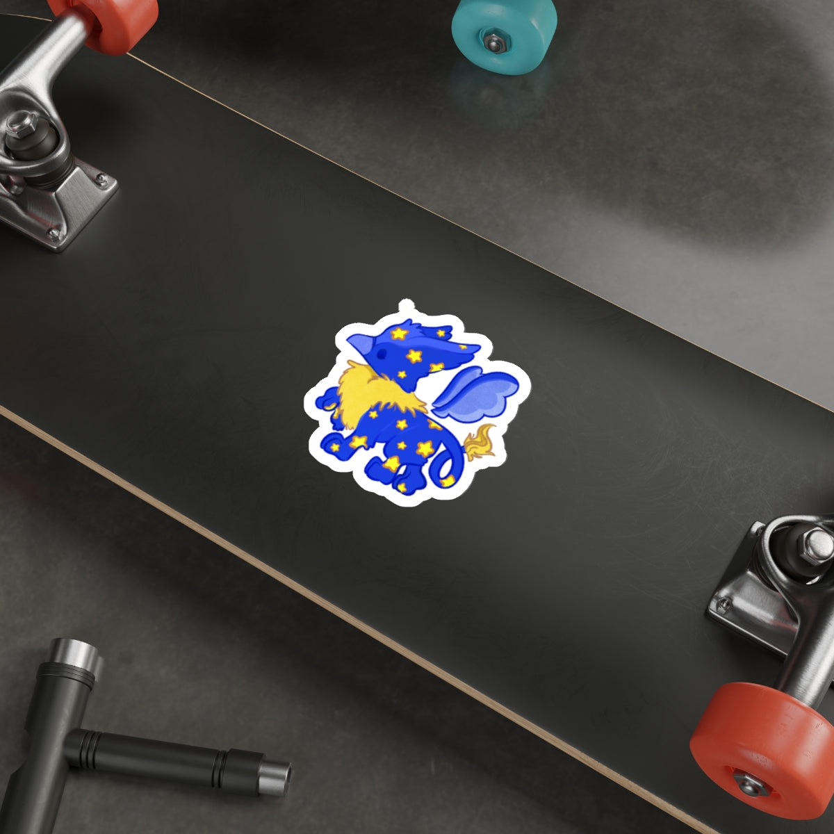 Eyrie Starry Fantasy Griffin Die-Cut Vinyl Sticker 4in