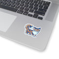 Tiger Kawaii Fantasy Die-Cut Vinyl Sticker 4in Wildlife Cute Fluffy Feline