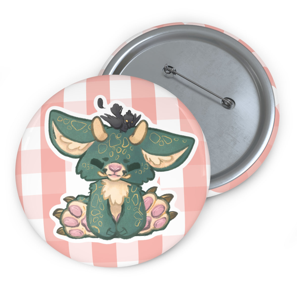 Woodland Creature Goblin Kawaii Fantasy Magic | Cute Pastel Animal Badge, Pin, Pinback